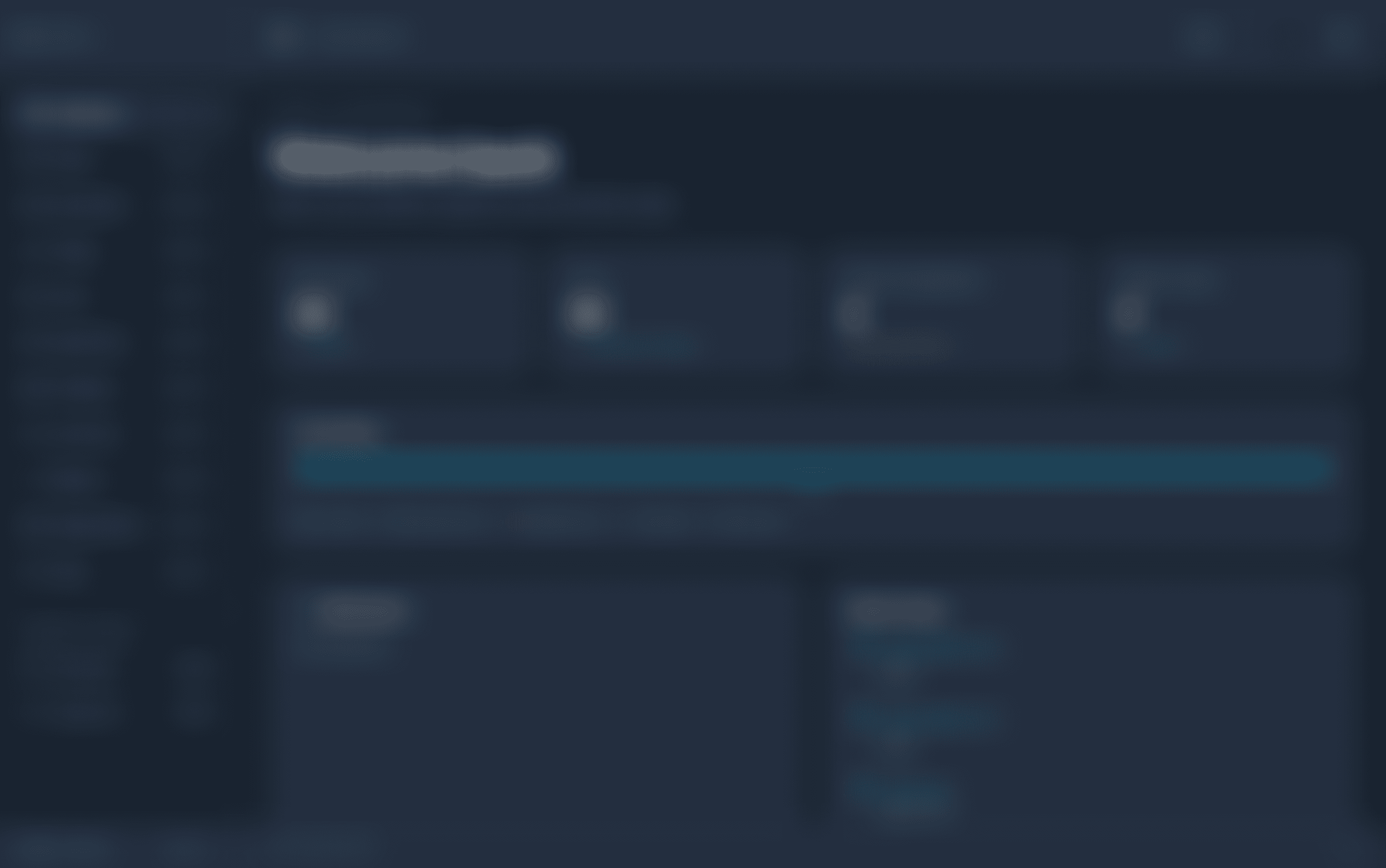Blurred preview of Executive dashboard in dark mode
