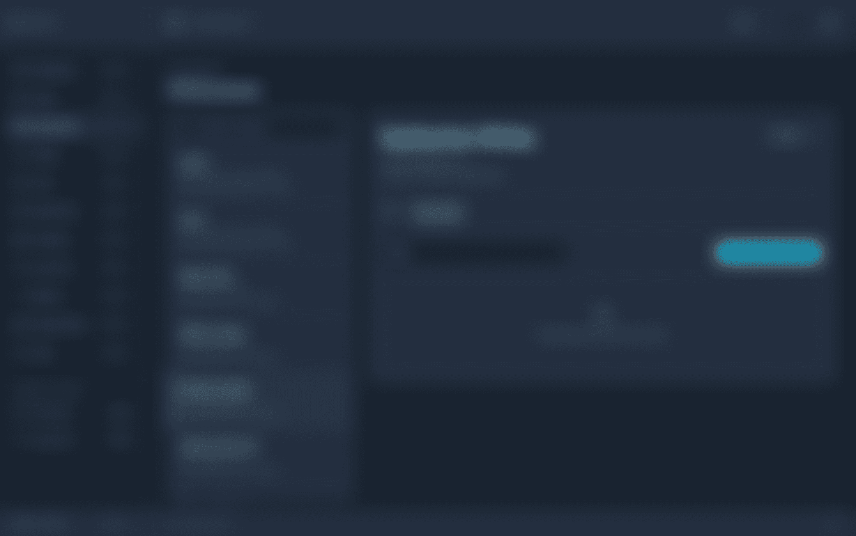 Blurred preview of Document workspace in dark mode