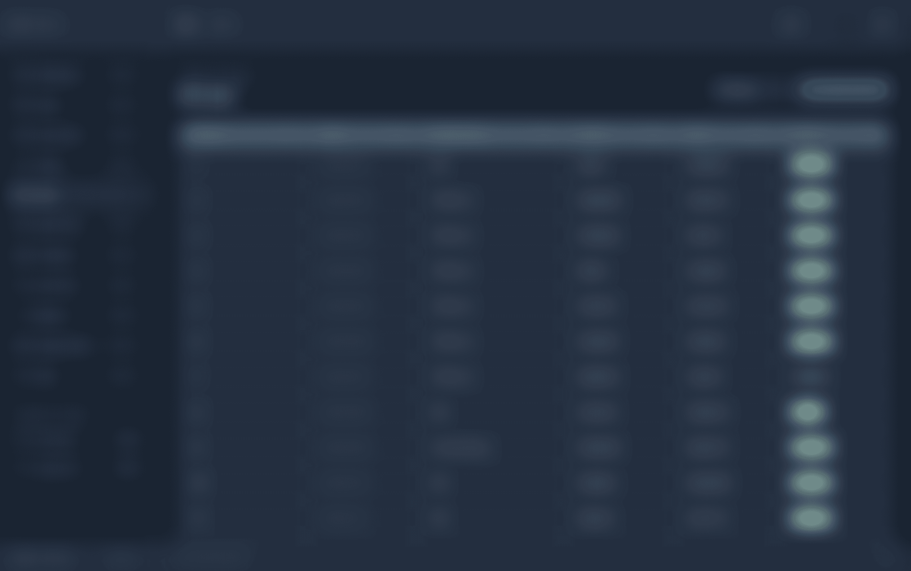 Blurred preview of Lien tracking in dark mode