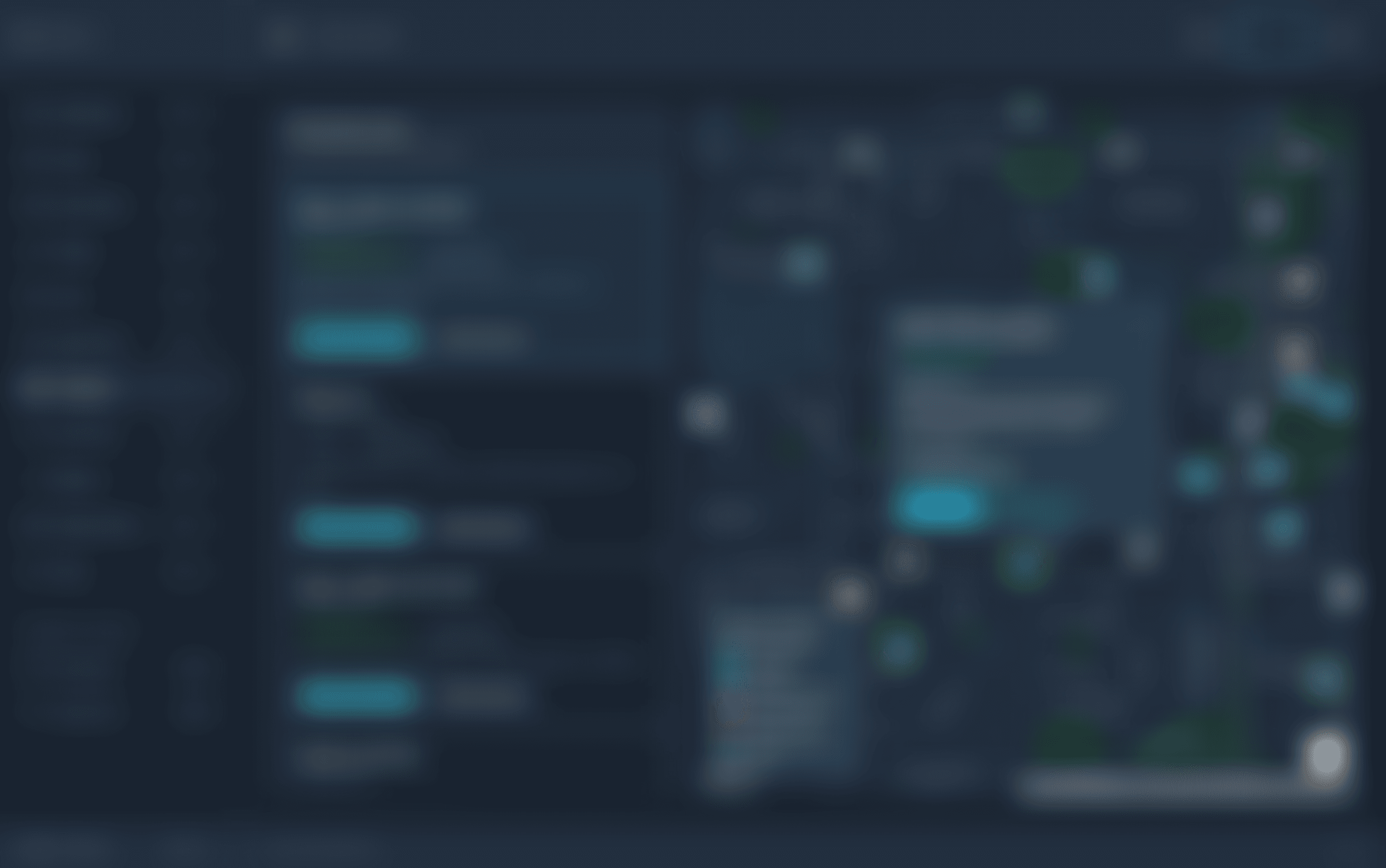Blurred preview of Provider map and directory in dark mode