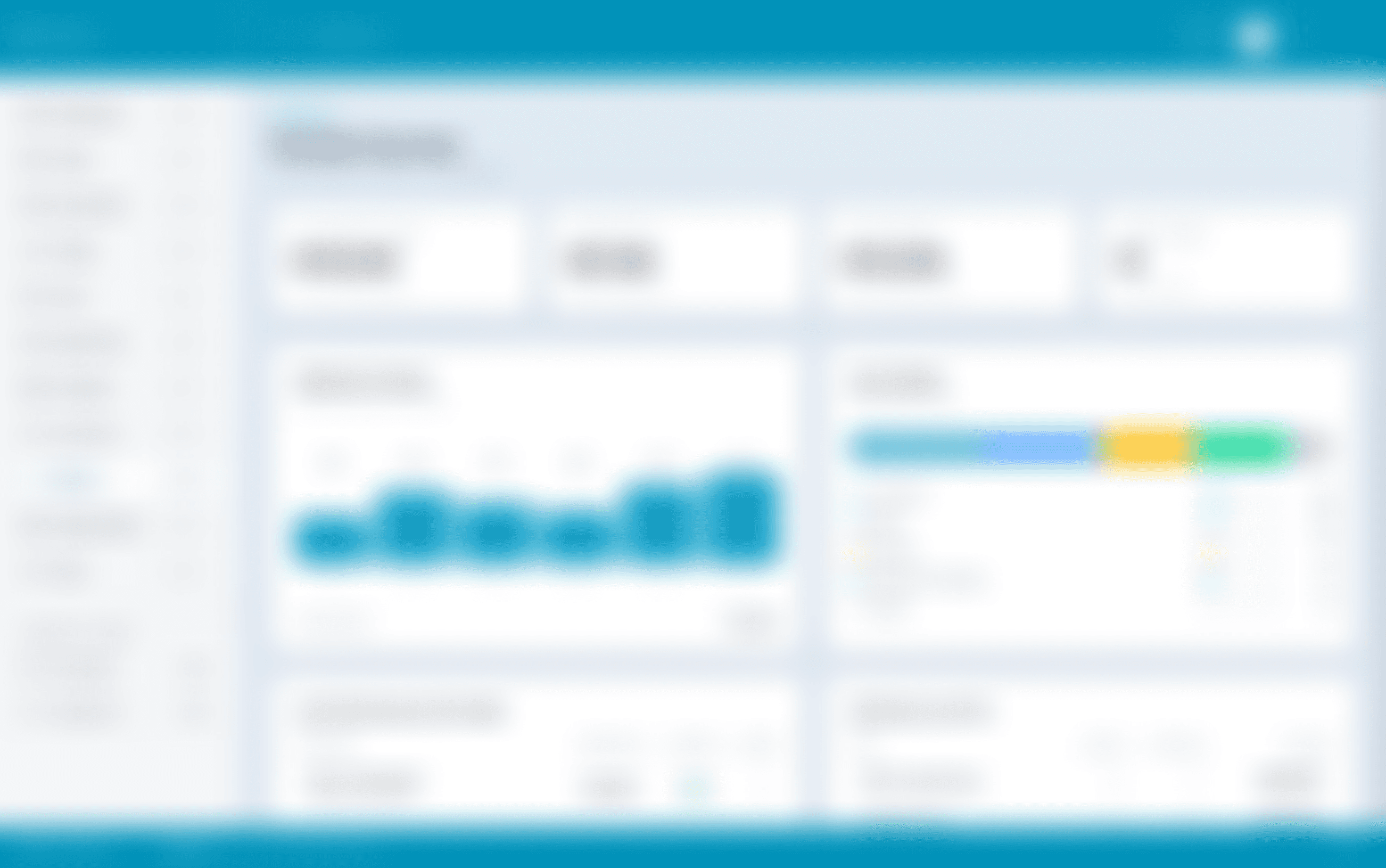 Blurred preview of Portfolio reports in light mode