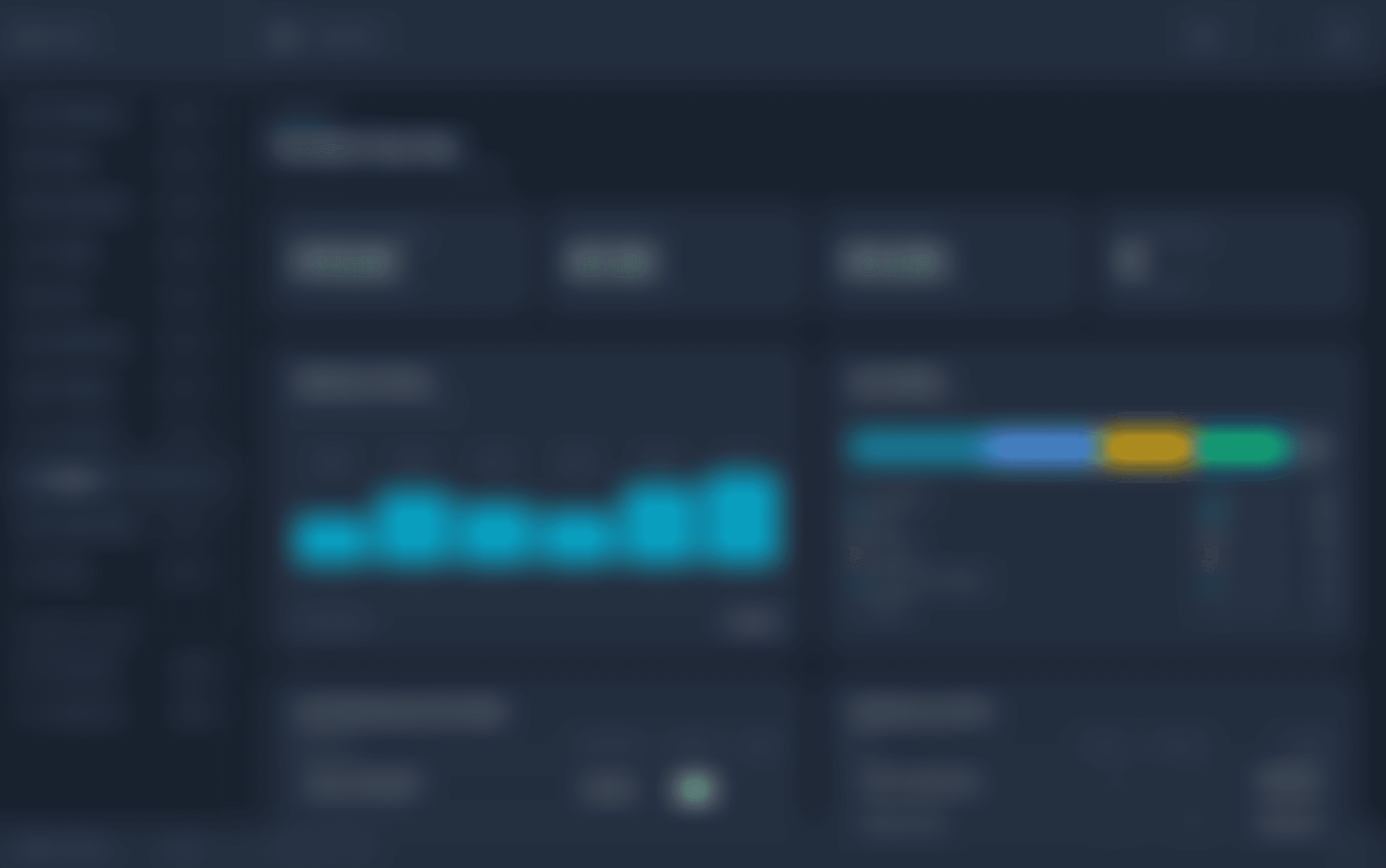 Blurred preview of Portfolio reports in dark mode
